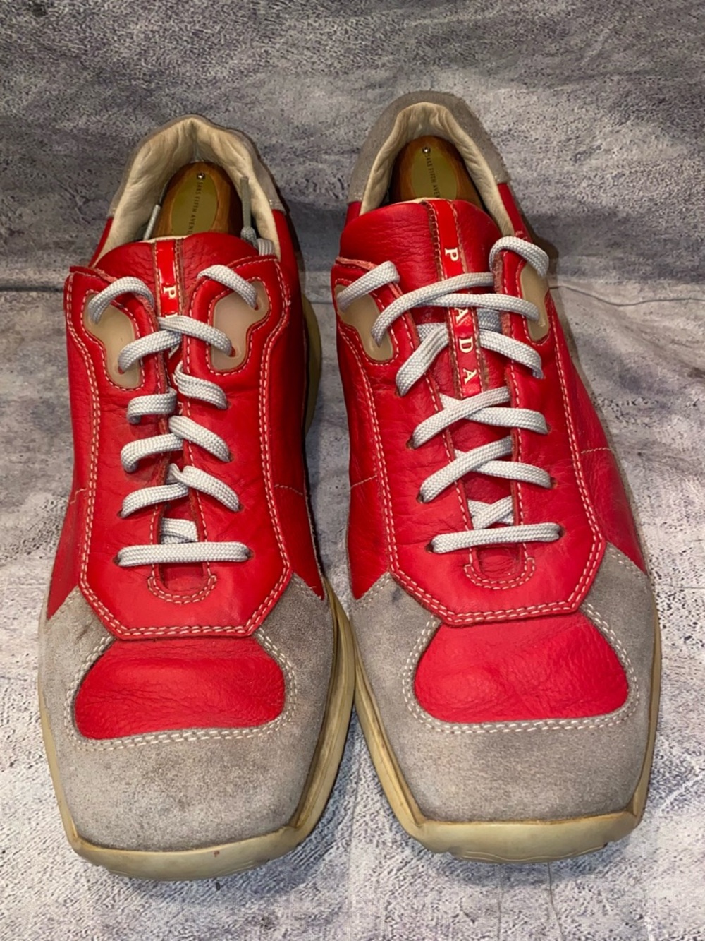 Vintage 90s Y2K Prada America’s Cup Sneakers Trainers Leather Suede 11 US 10 UK - Picture 5 of 9